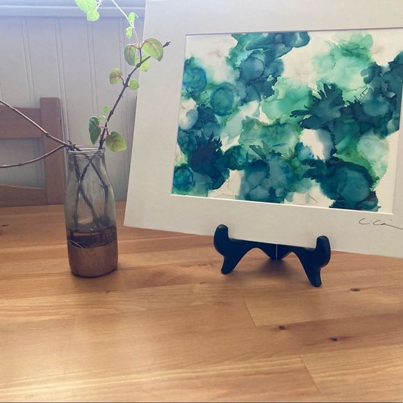 New Original Signed Artwork Alcohol Ink on Paper - Picture 3 of 6